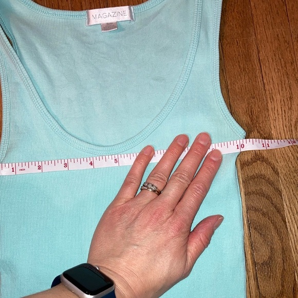 Magazine Blue Ribbed Sleeveless Bodycon Maxi Dress - Picture 7 of 9